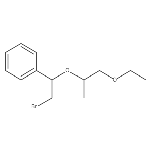 {2-Bromo-1-[(1-ethoxypropan-2-yl)oxy]ethyl}benzene Structure