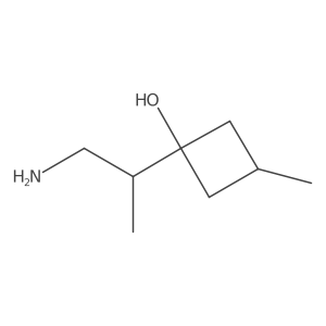 1-(1-Aminopropan-2-yl)-3-methylcyclobutan-1-ol Structure