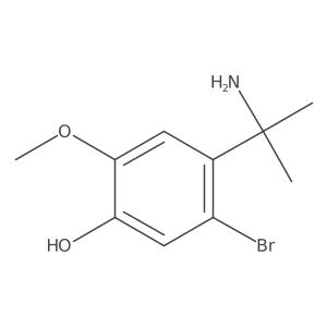 4-(2-Aminopropan-2-yl)-5-bromo-2-methoxyphenol结构式