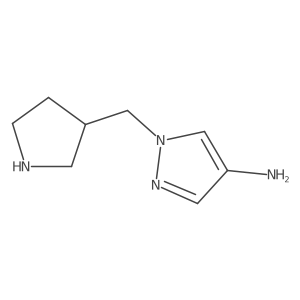 1-(Pyrrolidin-3-ylmethyl)pyrazol-4-amine Structure
