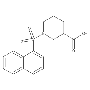 1-(Naphthalen-1-ylsulfonyl)piperidine-3-carboxylic acid结构式