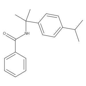 N-[1-Methyl-1-[4-(1-methylethyl)phenyl]ethyl]benzamide结构式