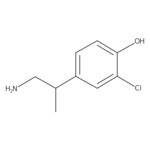 4-(1-Aminopropan-2-yl)-2-chlorophenol Structure