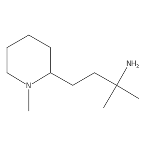 2-Methyl-4-(1-methylpiperidin-2-yl)butan-2-amine Structure