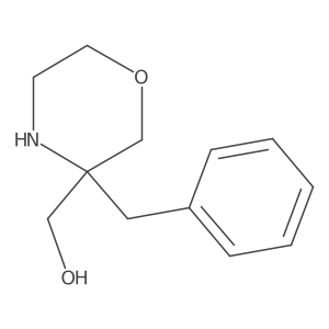 (3-Benzylmorpholin-3-yl)methanol结构式