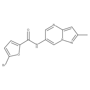 5-bromo-N-(2-methylpyrazolo[1,5-a]pyrimidin-6-yl)furan-2-carboxamide结构式