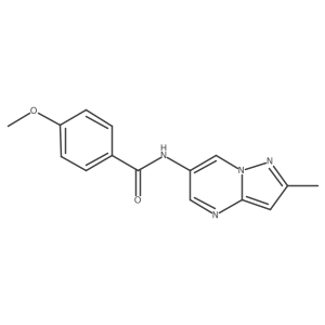 4-methoxy-N-(2-methylpyrazolo[1,5-a]pyrimidin-6-yl)benzamide Structure