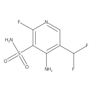 4-Amino-5-(difluoromethyl)-2-fluoropyridine-3-sulfonamide Structure