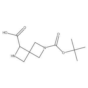 6-(Tert-butoxycarbonyl)-2,6-diazaspiro[3.3]heptane-1-carboxylic acid Structure