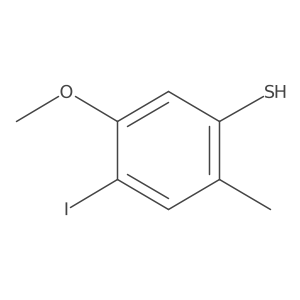 4-Iodo-5-methoxy-2-methylbenzenethiol结构式