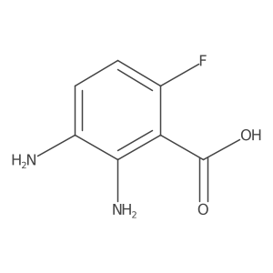 2,3-Diamino-6-fluorobenzoic acid Structure