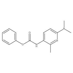 N-[6-(dimethylamino)-2-methyl-3-pyridinyl]carbamic acid phenyl ester Structure
