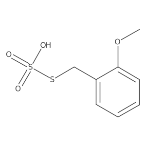S-(2-Methoxybenzyl) O-hydrogen sulfurothioate结构式