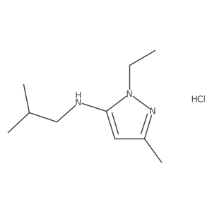 1-ethyl-N-isobutyl-3-methyl-1H-pyrazol-5-amine Structure