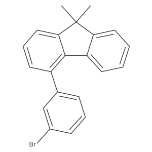 4-(3-Bromophenyl)-9,9-dimethyl-9H-fluorene结构式