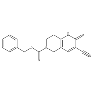 Benzyl 3-cyano-2-oxo-1,2,5,6,7,8-hexahydro-1,6-naphthyridine-6-carboxylate结构式