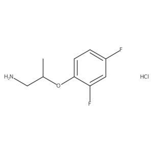2-(2,4-Difluorophenoxy)propan-1-amine hydrochloride Structure