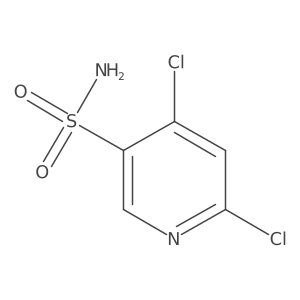 4,6-Dichloropyridine-3-sulfonamide结构式
