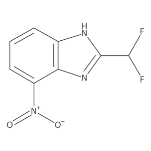 2-(Difluoromethyl)-4-nitro-1H-benzimidazole结构式