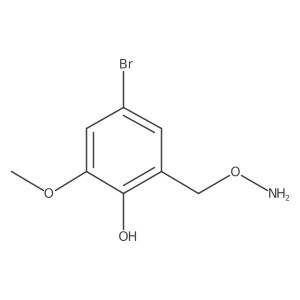 2-[(Aminooxy)methyl]-4-bromo-6-methoxyphenol结构式