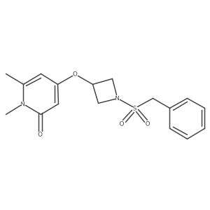 4-((1-(benzylsulfonyl)azetidin-3-yl)oxy)-1,6-dimethylpyridin-2(1H)-one Structure