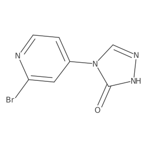 4-(2-Bromopyridin-4-yl)-2,4-dihydro-3H-1,2,4-triazol-3-one Structure