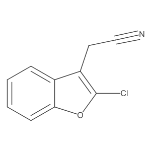 2-(2-Chloro-1-benzofuran-3-yl)acetonitrile Structure