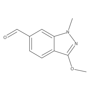 3-methoxy-1-methyl-1H-indazole-6-carbaldehyde Structure