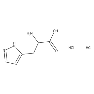 2-amino-3-(1H-pyrazol-3-yl)propanoic acid dihydrochloride Structure