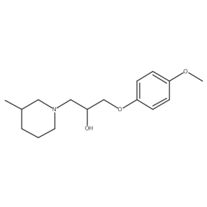 1-Piperidineethanol, I+/--[(4-methoxyphenoxy)methyl]-3-methyl- Structure