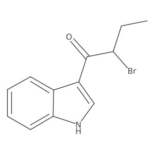 2-Bromo-1-(1H-indol-3-yl)-1-butanone结构式