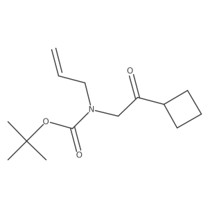 tert-butyl N-(2-cyclobutyl-2-oxoethyl)-N-(prop-2-en-1-yl)carbamate Structure