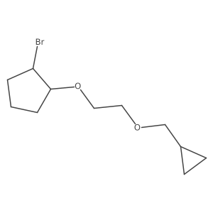1-Bromo-2-[2-(cyclopropylmethoxy)ethoxy]cyclopentane Structure