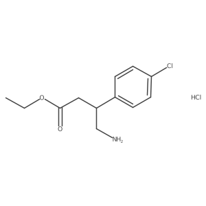 Baclofen Ethyl Ester Hydrochloride结构式