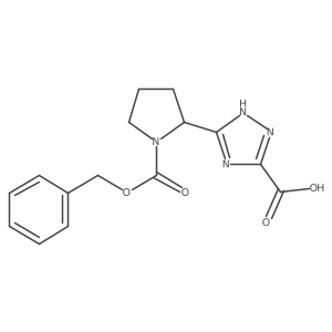 3-{1-[(benzyloxy)carbonyl]pyrrolidin-2-yl}-1H-1,2,4-triazole-5-carboxylic acid Structure