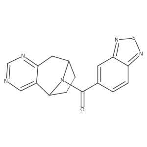 benzo[c][1,2,5]thiadiazol-5-yl((5R,8S)-6,7,8,9-tetrahydro-5H-5,8-epiminocyclohepta[d]pyrimidin-10-yl)methanone Structure
