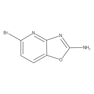 5-Bromooxazolo[4,5-b]pyridin-2-amine结构式