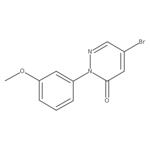 5-Bromo-2-(3-methoxyphenyl)pyridazin-3(2H)-one Structure