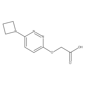 2-((6-(Azetidin-1-yl)pyridazin-3-yl)oxy)acetic acid Structure