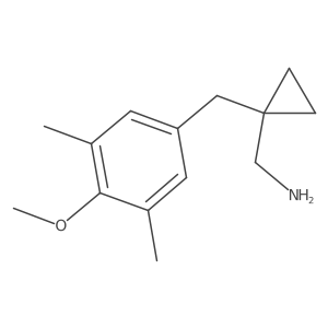 {1-[(4-Methoxy-3,5-dimethylphenyl)methyl]cyclopropyl}methanamine结构式