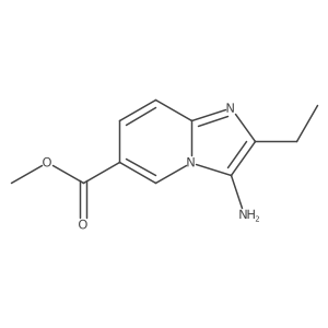 Methyl 3-amino-2-ethylimidazo[1,2-A]pyridine-6-carboxylate Structure