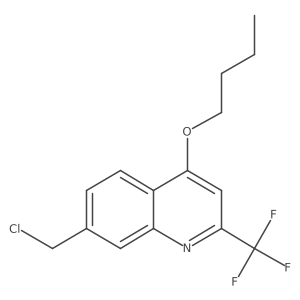 4-Butoxy-7-(chloromethyl)-2-(trifluoromethyl)quinoline结构式