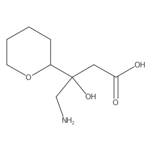 4-Amino-3-hydroxy-3-(oxan-2-yl)butanoic acid结构式