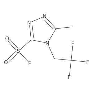 5-methyl-4-(2,2,2-trifluoroethyl)-4H-1,2,4-triazole-3-sulfonyl fluoride Structure