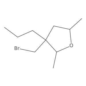 3-(Bromomethyl)-2,5-dimethyl-3-propyloxolane结构式