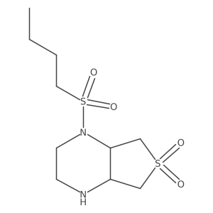 rac-(4aR,7aS)-1-(butane-1-sulfonyl)-octahydro-6lambda6-thieno[3,4-b]piperazine-6,6-dione Structure