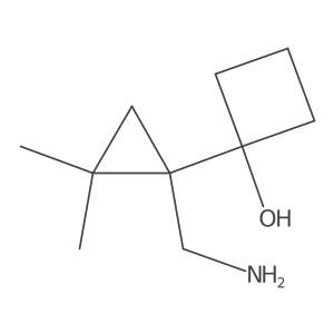 1-[1-(Aminomethyl)-2,2-dimethylcyclopropyl]cyclobutan-1-ol Structure