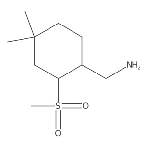 (2-Methanesulfonyl-4,4-dimethylcyclohexyl)methanamine Structure