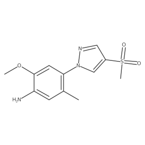 4-(4-methanesulfonyl-1H-pyrazol-1-yl)-2-methoxy-5-methylaniline Structure