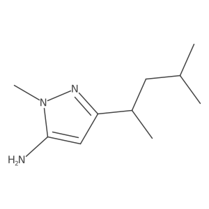 1-methyl-3-(4-methylpentan-2-yl)-1H-pyrazol-5-amine Structure